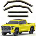 in-Channel Window Rain Guards Fit for Truck Toyota Tundra 2022 2023 2024 2025 CrewMax, Extra Durable Window Deflectors Vent Visors Shades Exterior Car Accessories Visors Rain Guards