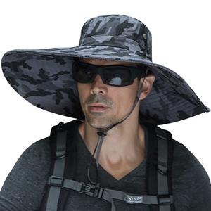 Peicees Super Wide Brim Sun Hat Men Women Fishing Bucket Hat Safari Cowboy Hat