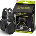 Peltor Sport Tactical 500 Bluetooth Hearing Protection Ear Muffs, 26 dB Noise Reduction Rating, Electronic Hearing Protection Headphones for Shooting, Hunting, Mowing, Construction, Concerts, & More