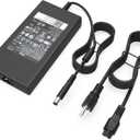 SLE-TECH 180W Adapter Charger Compatible with Dell Alienware 13 15 17 R1 R2 G3 G5 G7 Series 2320 2350 3579 3379 5587 5590 7510 7588 7590 7710OptiPlex 3011 AIOM4600 M4700 M4800 Tip 7.4mm (Black)