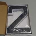 ISUNMEA 9 Inch Solar Lighted House Numbers for Outside, Light Up Waterproof LED Address Numbers Signs for Houses, Large Personalized Illuminated Exterior Modern House Numbers Light (2-Black, 9IN)