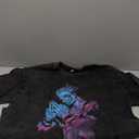 Insarue Men's Vintage Wash Anime Pattern Shirt Summer Casual Hip Hop T-shirt Street Clothing Harajuku Top T-shirt Y2K Top, XL