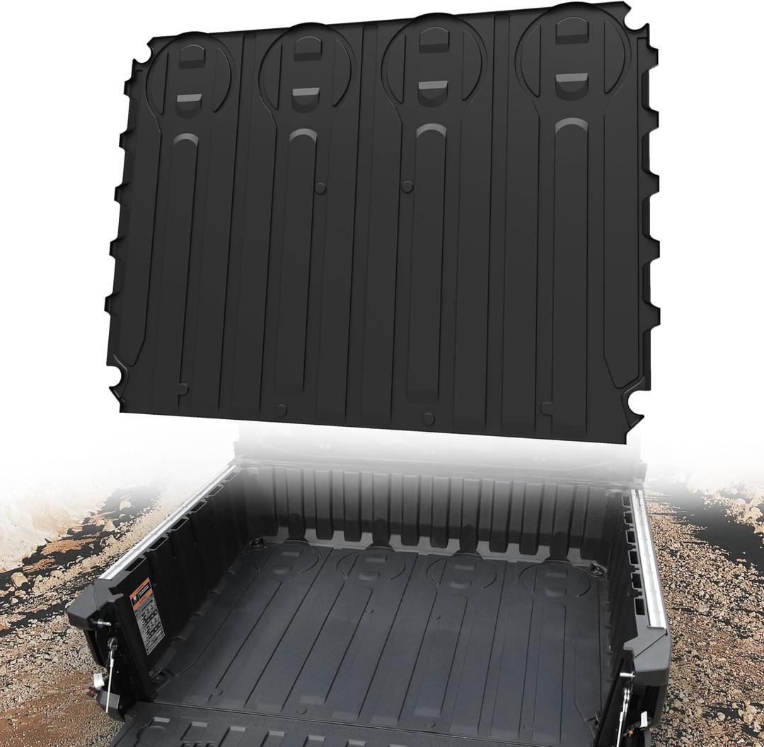 Cargo Bed Mat for Polaris Ranger XD 1500, TPE Rear Cargo Bed Mat Full Bed Floor Mats All Weather Protector Slush Liner for Polaris Ranger/Crew XD 1500 2024-2025 Accessories (Replace# 2889106)