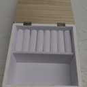 Rae Dunn White Jewelry Box with Natural Wood Lid - Wooden Jewelry Organizer Case for Earring, Necklace, Ring, Watch, Keepsake, Small Accessories - Bedroom Decor and Vanity Storage Organizers "Jewels" (White "Jewels")