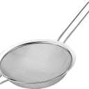 6.3" Fine Mesh Strainer with Stainless steel handle - Sieve Fine Mesh Stainless Steel - Ideal to Sift Flour, Icing Sugar, Fruits and Vegetables.