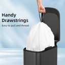 120 Counts 1.6 Gallon Mini Drawstring Trash Bags, Small Garbage Bags by KSSKSS, Code a fit 4.5-8 Liter, 1.2-2 Gal, White Trash Bin Liners for Home Office Kitchen Bathroom Bedroom