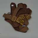 Brown Large Dog Harness for Large Dogs, No Pull Dog Harness with 2 Leash Clips,Puppy Harness, Dog Vest Harness (Brown, L)