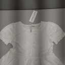 Janie and Jack Girls Bow Peplum Top (3, White)