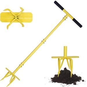 BARAYSTUS Hand Tiller Cultivator with Steel Garden Claw, Manual Twist Tiller Soil Loosening Garden Tool for Flower Beds, Raised Beds & Planter Boxes