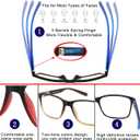 Reading Glasses for Men 4-Pack Stylish Computer Readers with Spring Hinges, Anti Glare/Eye Strain Filter UV Ray Blue Light Blocking Two-tone Reader Eyeglasses,+2.5 Magnification Strength
