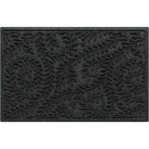 WaterHog Boxwood Front Door Mat Indoor Outdoor Entrance, All-Weather Mats
Heavy Duty Outdoor Doormats, Non-Slip Rubber Backing, Dirt & Moisture Trapper, Low Profile, Made in USA, 23"x36", Charcoal