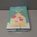 3 x 36 Pack Valentines Day Cards for Kids School  Adorable Die-Cut Animal & Food Classroom Valentines with Pink Envelopes & Stickers, 9 Cute Designs for Boys, Girls & Teachers