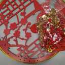 Vietnamese New Year Hanging Ornament with Tassel, Asian Lunar New Year Pendant for 2026 Tt Vit NAM Dcor, Red and Gold Lucky Prosperity Charms Hanging Decorations for Door Wall Home Office