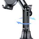 Miracase 2025 Upgraded Universal Cup Phone Holder for Car, [Rotatable & Adjustable] Long Neck Car Cup Holder Phone Mount Compatible with iPhone, Samsung, Google & More Smartphones
