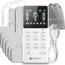 Etekcity 4-Channel Rechargeable TENS Unit,FSA-HSA Eligible Muscle Stimulator for Pain Relief, After-Exercise Relaxation, Physical Therapy, 8 Electrode Pads, Back,Neck,Shoulder,Sciatica, Period Cramps