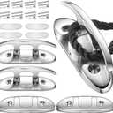 Boat Folding Cleats, Marine Grade Stainless Steel 316 Boat Cleats Pack of 4, Installation Accessories Included