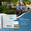 Hunter PRO-HC600 Smart WiFi Irrigation Controller, 6 Zone Outdoor & Indoor Sprinkler Timer, Hydrawise App Compatible, Weather-Based Scheduling, Flow Sensor Ready, Touchscreen