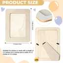 hoamayya 90 Pcs Wooden Picture Frames for Crafts, 4 x 6 inch DIY Wood Frame Bulk, Small Unfinished Standing Paintable Photo Frame for Home Birthday Party Wedding Decor