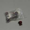 Round Wood Knobs,8Pcs 35mm Dia Cabinet Furniture Kitchen Pull Handle for Cupboard Table, Dark Red