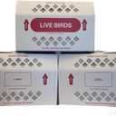 Live Bird Shipping Box Less Expensive Size 18" x 8" x 12" Tall-with Handle for Poultry, Pigeons, & Canaries - 3 Boxes