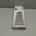 Redragon K710 Wireless Typewriter Mechanical Gaming Keyboard, Bluetooth/2.4Ghz/Wired, RGB Led Backlit, Blue Switch - Clicky, Rechargeable, Solid Metal Panel, Round Keycaps, Green