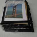 PEALSN 11x17 Picture Frame Set of 6, Display Pictures 8x12 with Mat or 11 x 17 Without Mat for Wall Mounting Display, Photo Frames Collage for Wall Decor, Black.