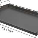 SafBbcue 6789 Full Size Griddle for Weber Genesis II 400 Griddle Insert Flat Top Grill Insert for Weber GS4 Genesis II 400 Grill Parts E410 S410 E435 S435 E440 Carbon Steel, 26.2" x 18.8" x 0.5"