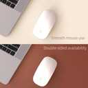 RENMTURE Double-Sided Two-Tone Faux Leather Desk mat Desktop Organization and Accessories Home and Office Large Mouse pad Game and Work (Beige/Brown, 36"x17")