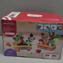 Baby Sensory Toys Plush Fruits and Vegetables, Plush Farm Developmental Toys 6-12 Months for Toddlers with Crinkle Rattle Squeaker Textures, 9 PCS Pull Out Fine Motor Skill Toddler Learning Toys