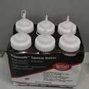 TableCraft 12634 Widemouth Condiment Squeeze Bottles, 63 mm Wide Opening, Cone-Tip Top, Tethered Cap, Clear Sauce Dispensers for Food Prep, 32 oz (946 mL), NSF, Made in USA, Pack of 6