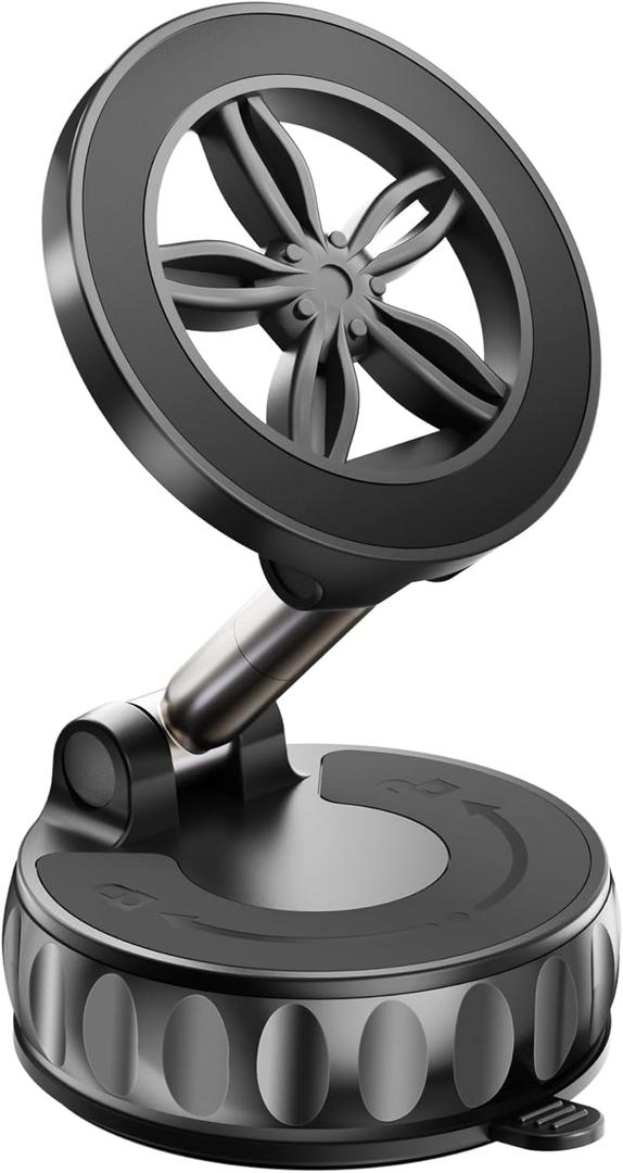 2026 Upgraded Car Phone Holder for Magsafe [125+ LB Strongest Suction & 3000gf Strongest Magnetic] 360 Adjustable Car Phone Mount, Phone Holders for Your Car for iPhone 17 Pro Max 16 15 14 13 12 Plus