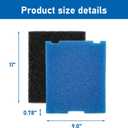 2-Set Foam Flat Box Filter Pads for Tetra 19015 SF1 SPF1 26592 Submersible Pond Filter, for FK5 FK6 Filtration Fountain Kits