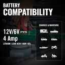 Battery Tender 5 Bank Multibank Charger - 20 AMP (4 AMPs Per Bank) - Selectable 12V / 6V - Smart and Switchable 12V Multi Battery Charger and Maintainer for Automotive and Marine - 021-0133-DL-WH