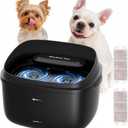 Gardner Pet 1 Gallon Pet Water Fountain, Vortex Dog Water Fountain, Ultra Quiet Automatic Cat Fountain with Filter, Transparent Tank, Splash-Proof, Easy to Clean,Without Adapter (Black) (3.78L)