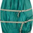 Christmas Tree Storage Bag - Upright Zippered Canvas Cover for 9-Foot Artificial Trees with Buckle Straps and Cinch by Tiny Tim Totes (Green)