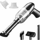 Handheld Car Vacuum Cleaner, Rechargeable Dust Buster with 10000pa High Power Portable Mini Vacuum Cleaner for Car Home Office Pet Cleaning,2 HEPA Filter