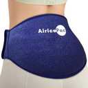 AiricePac Ice Pack for Back Pain Relief, Reusable Gel Lower Back Wrap, Cold Compress Therapy for Waist Lumbar Injuries, Sciatic Nerve, Herniated or Degenerative Disc, Coccyx, Tailbone Pain Blue