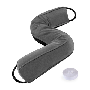 Sunolga Door Draft Stopper Blocks Hot and Cold Air with Removable Washable Cover for Bottom of Door, AllSeason Seal for Noise, Light, Dust, Door Sweep for Gaps Up to 3", Home Essentials, 34", Gray