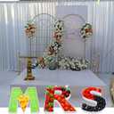 MRS Engagement fillable Cardboard Letters Wedding Party Charcuterie Board Food Sweet Decorative Box, White, 9MRSSH