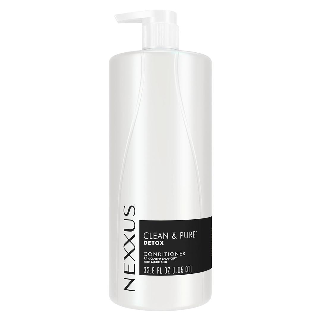 Nexxus Clean and Pure Conditioner, With ProteinFusion, Nourished Hair Care Silicone, Dye And Paraben Free 33.8 oz (33.8 Ounce (Pack of 1))