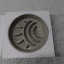 Ceramic Dog Slow Feeder Bowl - Small Dog Food Dish with Maze Puzzle Design - Slow Eating Puzzle Feeder for Pet Feed & Food Control - Whisker-Friendly Bowl for Cat Feeding - 6.3 Inch - 180 g - Grey