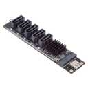 cablecc 10Gbps USB-C 5 Ports Type-C to 6Gbps NGFF B+M Key SATA Adapter Converter PM Port Multiplier Selector JMB575 JMS580