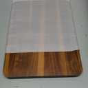 16" x12" Large Solid Acacia Wood Serving Tray Rectangular Wooden Serving Platter Natural Wooden Board for Bar Coffee Party