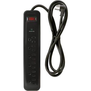 Prime Wire PB802225 6-Outlet Household Electronics Surge Protector with 14/3 SJT 4-Feet Cord
