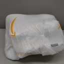 DONAMA Cervical Pillow for Sleeping, Contour Memory Foam Pillow for Neck and Shoulder Support, Ergonomic Neck Pillow for Side Back Stomach Sleepers, Bed Pillows with Cooling Pillowcase (Grey White)