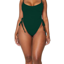 Women's Sexy One Piece Bathing Suit Tummy Control Swimsuit,M, Green