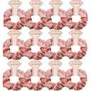 8pcs Satin Bridesmaid Proposal Gifts Hair Ties Hair Scrunchies Bachelorette Party Favors Satin Bridesmaid Gift for Wedding Parties (12pack rose)
