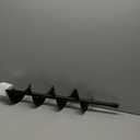 ALL-CARB Auger Drill Bit 6 x 31.5 Inch Garden Spiral Drill Bit Earth Auger Bit Post or Umbrella Hole Digger with 3/4 Shaft