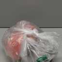 Unpafcxddyig Women Faux Fox Fur Slippers Feather Vegan Leather Open Toe Slip On Sandals (10, Orange)