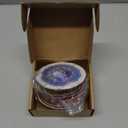 ANATTASOUL Coasters Set of 9 Natural Geodes Pattern Colorful Wooden Coasters Bulk Round Housewarming Gift for New Home, 3.9" Decorative Coffee Table Protection for Farmhouse Bar House Decor